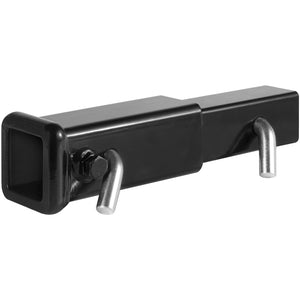 Trailer Hitch Extender 2" | 7" Extension Length | 4000lbs Towing Capacity | Includes Hitch Pins, Clips, Bolt & Nut | Black Powder Coated Steel