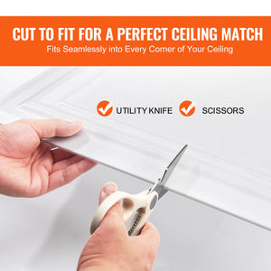 Ceiling Tiles 48-Pack | 20x20" Polystyrene Glue-Up Panels