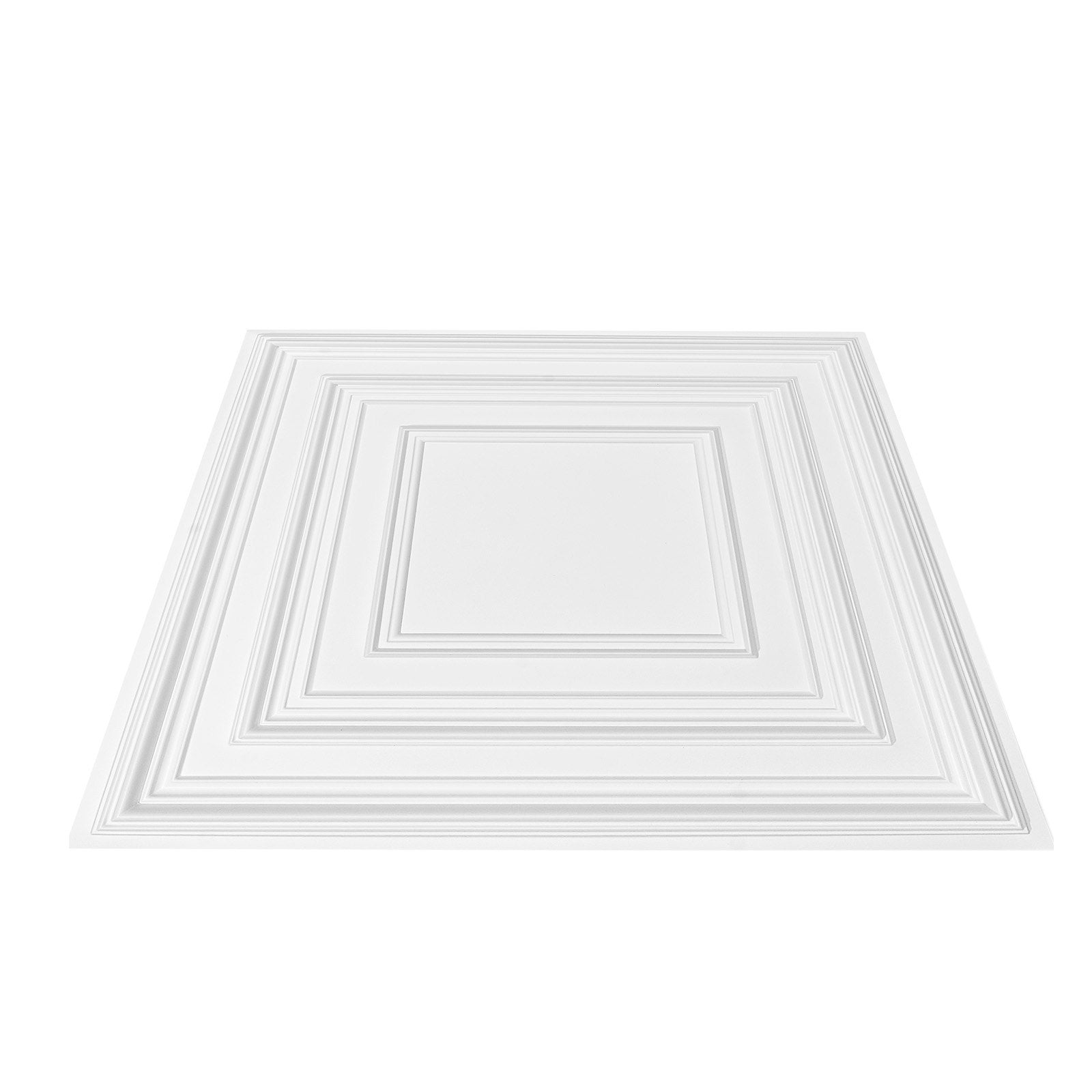 Ceiling Tiles | 12-Pack 24x24" PVC White Peg Pattern Panels