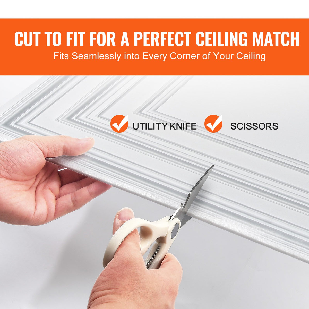 Ceiling Tiles | 12-Pack 24x24" PVC White Peg Pattern Panels