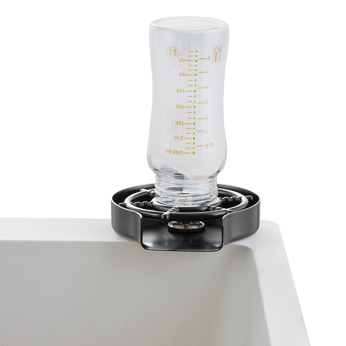 Glass Rinser | 10-Hole 360° Rotating Cup Washer with ABS Holder