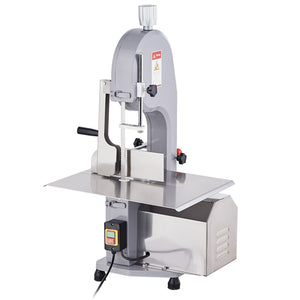 Commercial Meat Bandsaw 1500W | Stainless Steel Bone Saw | Adjustable 4mm-200mm Thickness | 6 Blades