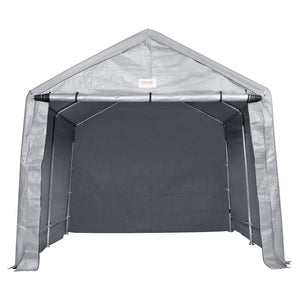 Storage Shelter | 7x12x7.36ft Portable Garage Shed with Zipper Door
