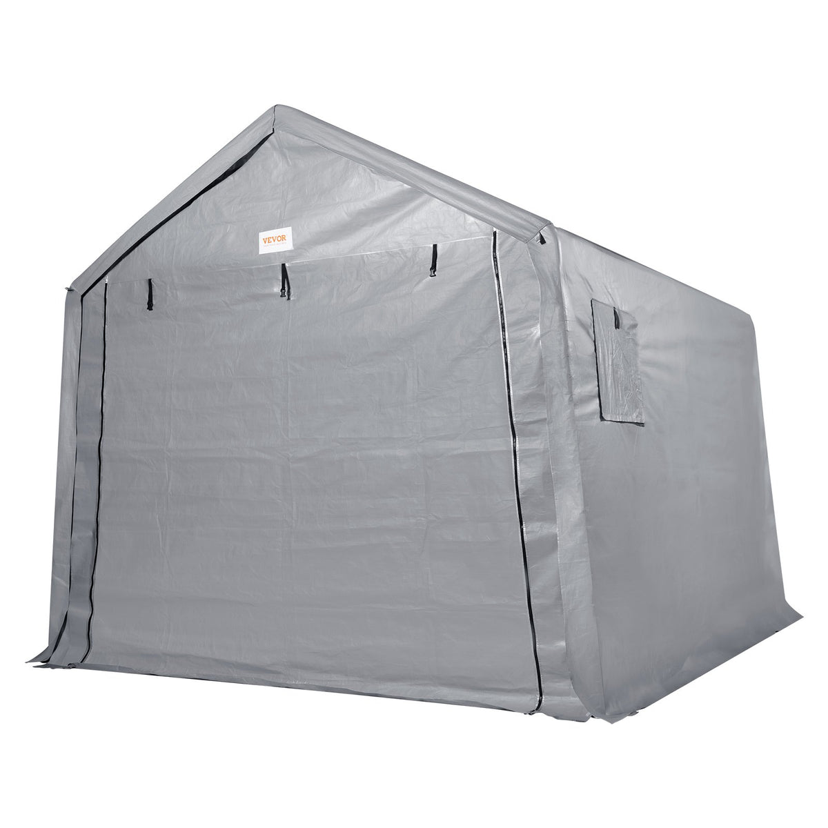 Storage Shelter | 7x12x7.36ft Portable Garage Shed with Zipper Door