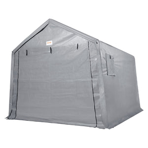 Storage Shelter | 7x12x7.36ft Portable Garage Shed with Zipper Door