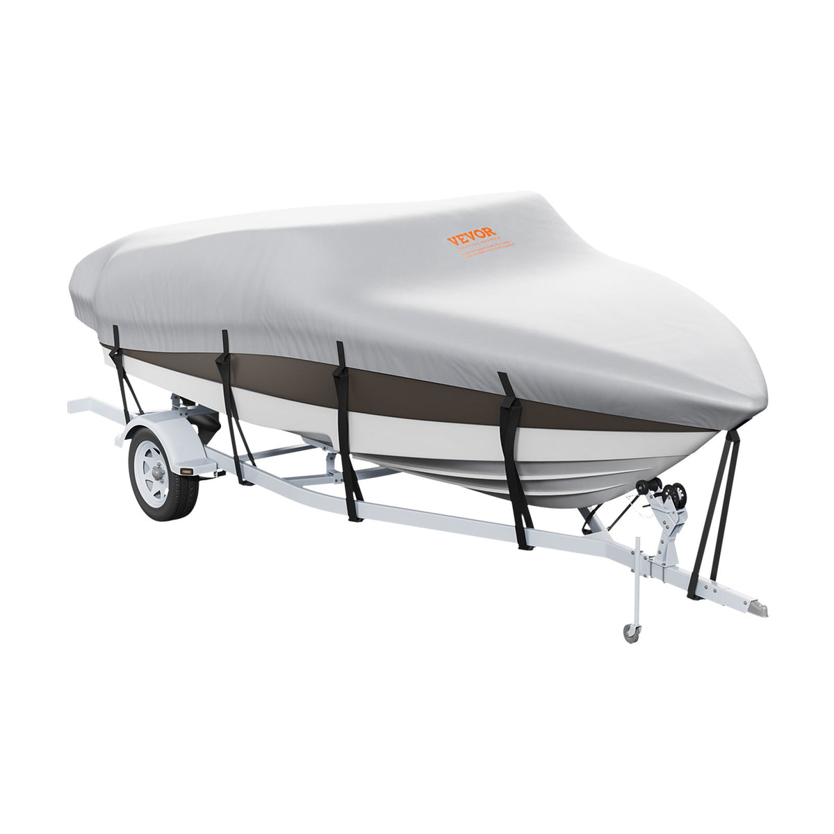 Boat Cover | 600D Waterproof | Fits 20–22ft V-Hull & Tri-Hull Runabout Boats