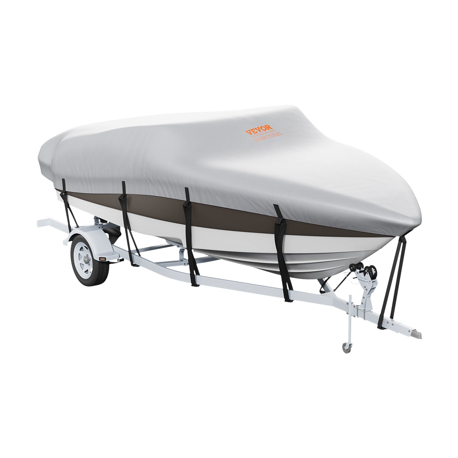 Boat Cover | 600D Waterproof | Fits 20–22ft V-Hull & Tri-Hull Runabout Boats