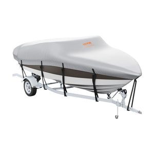Boat Cover | 600D Waterproof | Fits 20–22ft V-Hull & Tri-Hull Runabout Boats