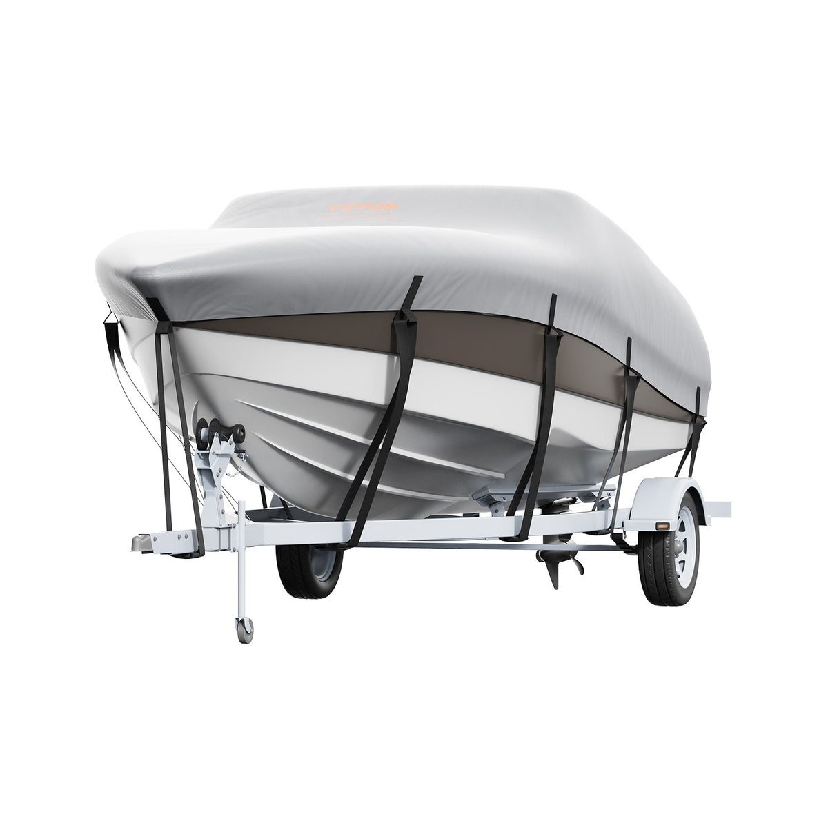Boat Cover | 600D Waterproof | Fits 20–22ft V-Hull & Tri-Hull Runabout Boats