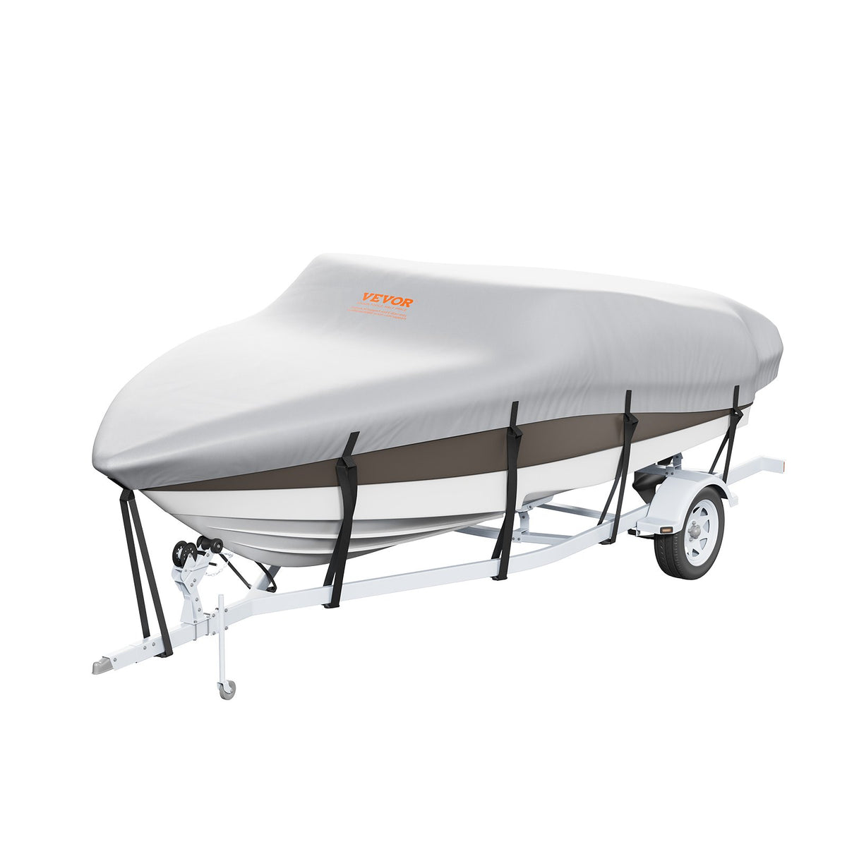 Boat Cover | 600D Waterproof for 23–24ft V-Hull & Tri-Hull Runabout