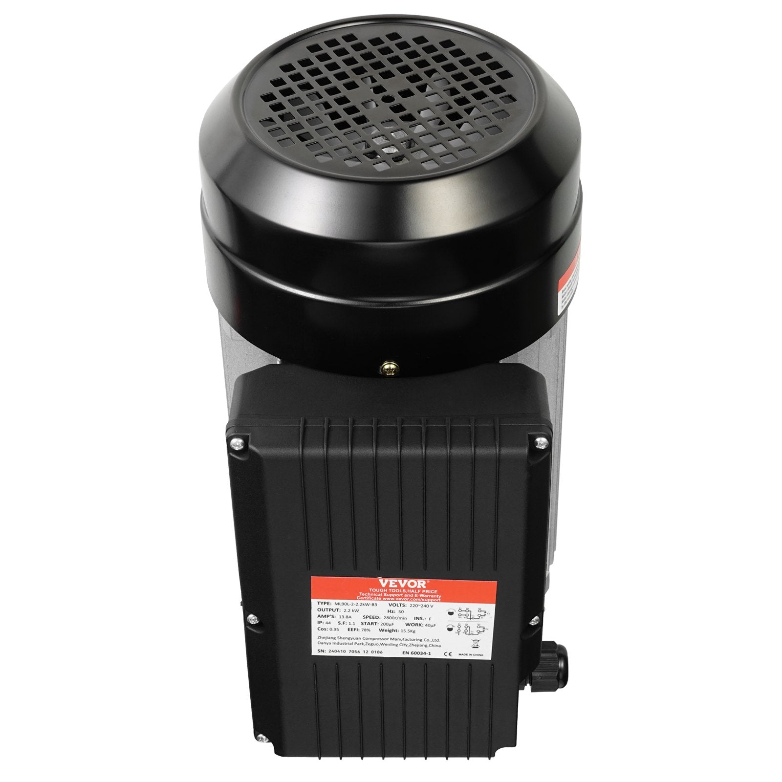 Electric Motor 2.2KW 2800RPM | Single Phase AC Motor | 24mm Shaft | CW/CCW Rotation | For Agricultural & Industrial Equipment