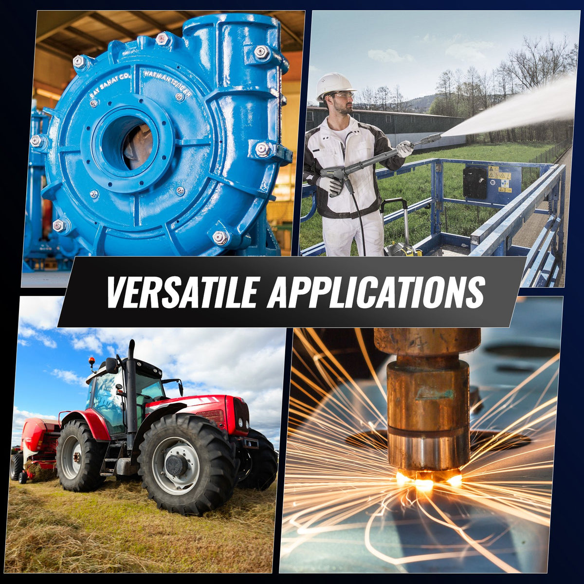 Electric Motor 2.2KW 2800RPM | Single Phase AC Motor with 24mm Shaft | CW/CCW Rotation