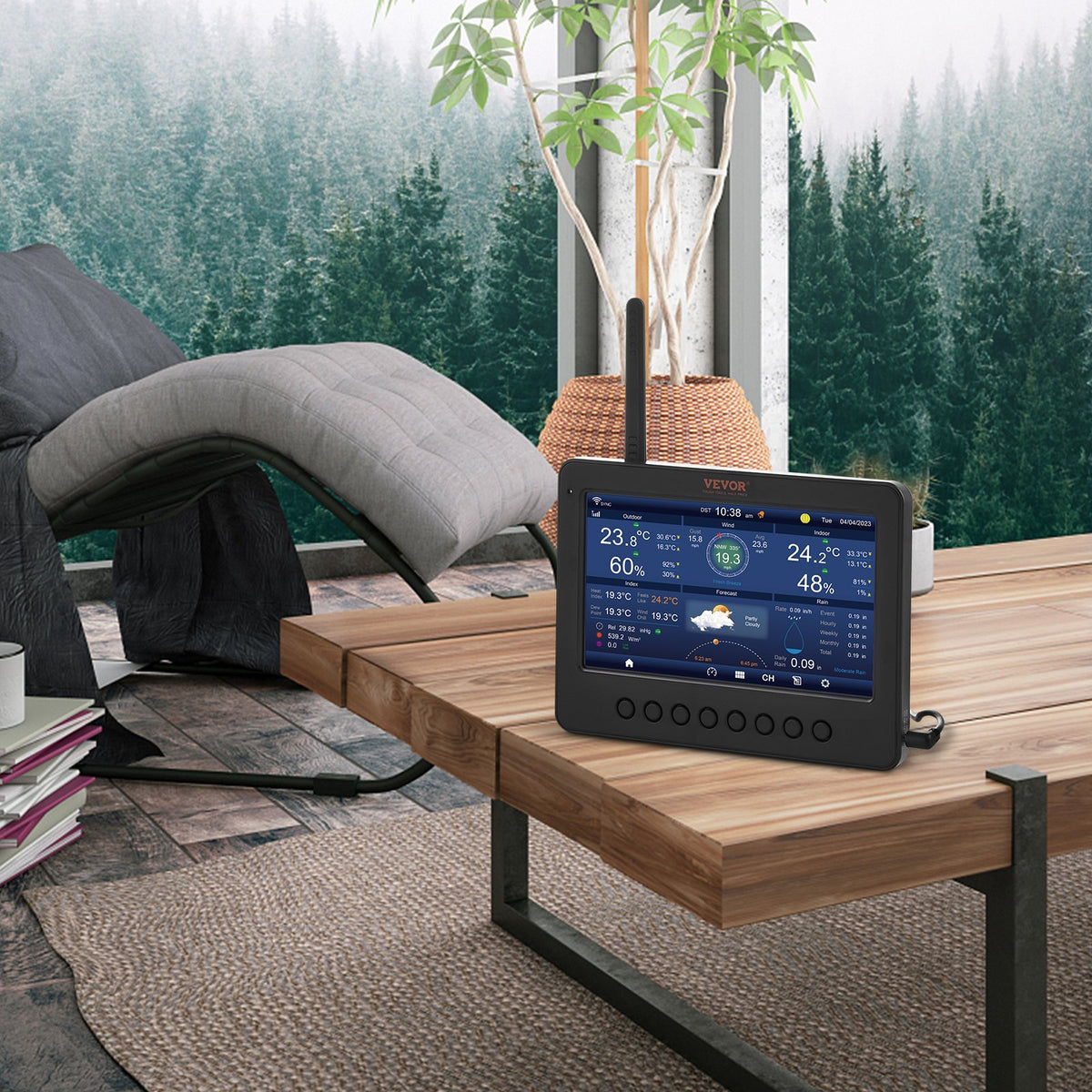 Wi-Fi Weather Station | 7-in-1 with 177.8mm TFT Display & Outdoor Wireless Sensor