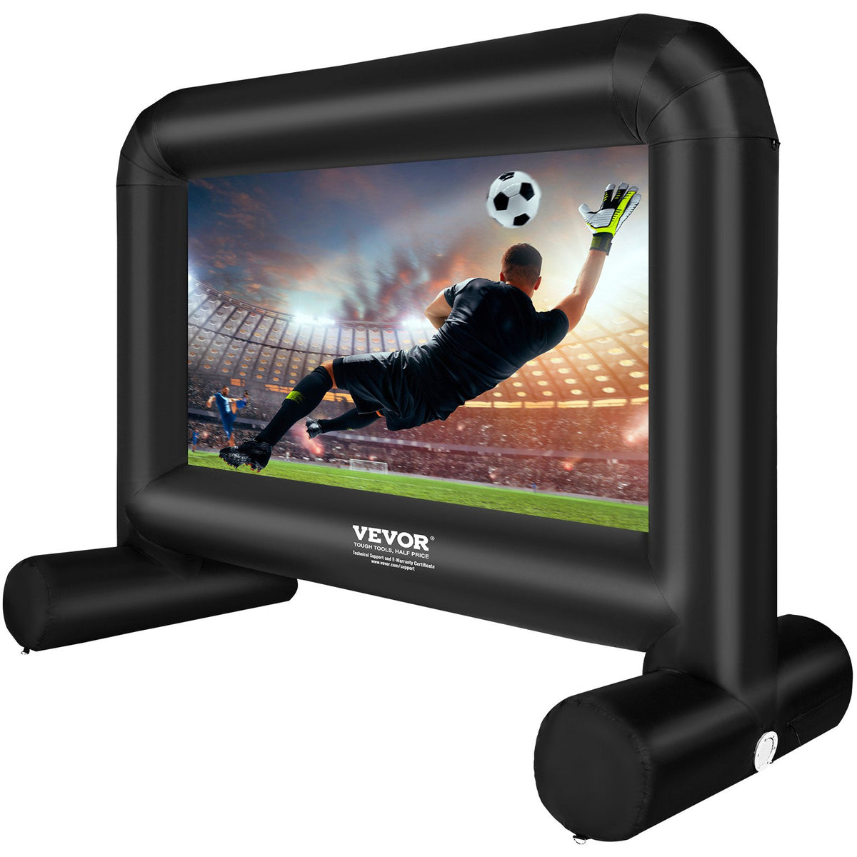 Inflatable Movie Screen | 14ft Outdoor Blow-Up Projector Screen with Blower & Carry Bag | Front/Rear Projection