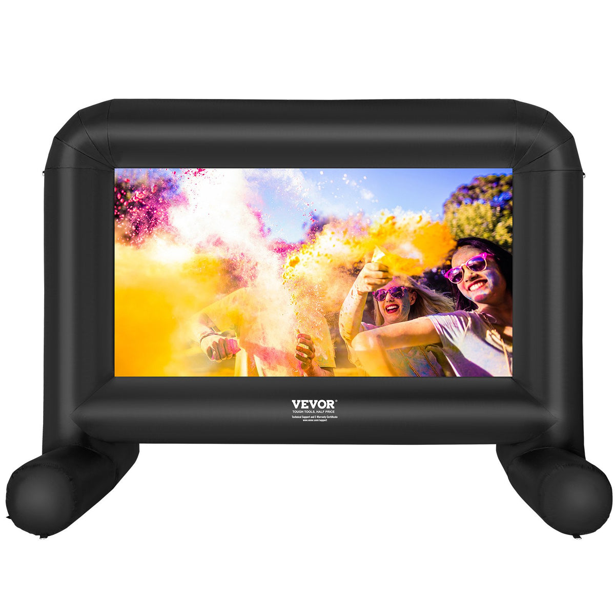 Inflatable Movie Screen | 14ft Outdoor Blow-Up Projector Screen with Blower & Carry Bag | Front/Rear Projection
