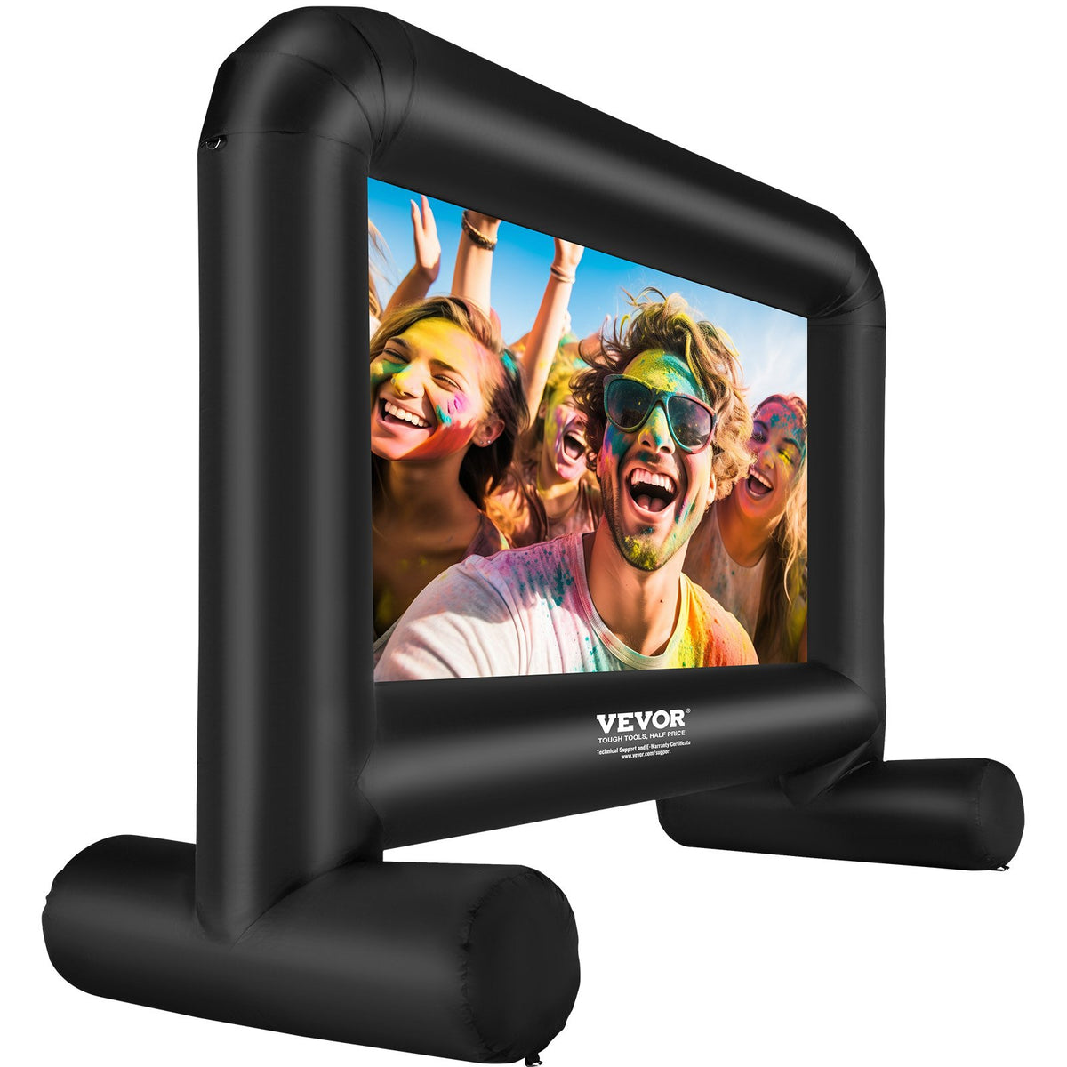 Inflatable Movie Screen | 14ft Outdoor Blow-Up Projector Screen with Blower & Carry Bag | Front/Rear Projection