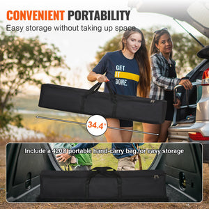 Projector Screen with Stand 150 Inch | 16:9 4K HD Wrinkle-Free Outdoor Movie Screen | Tripod Stand & Carry Bag Included