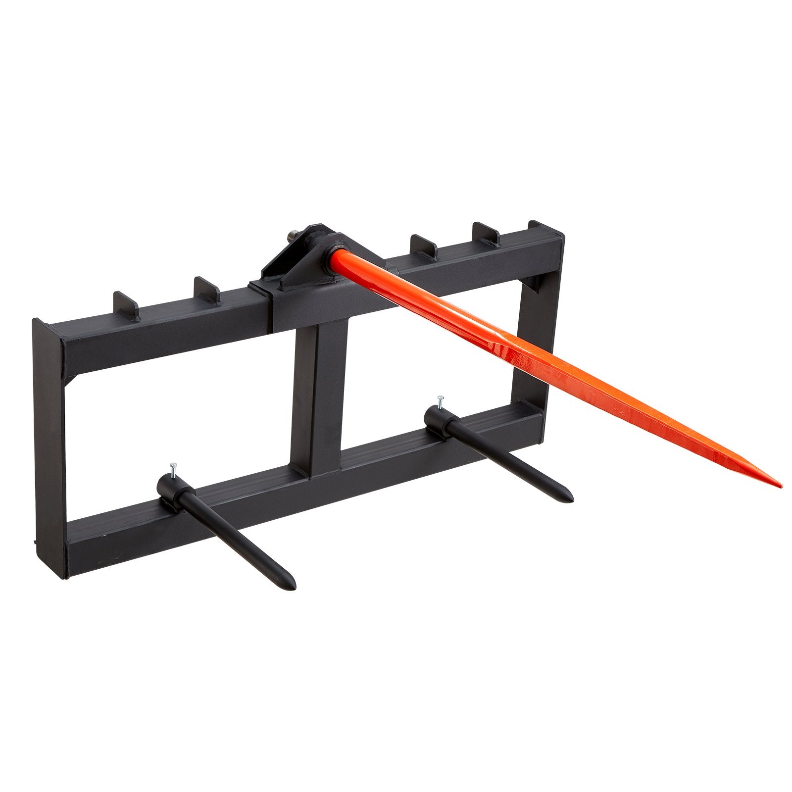 Hay Spear Bale Spike | 49" with 2 Stabilizers | 726kg Load Capacity Tractor Loader Attachment