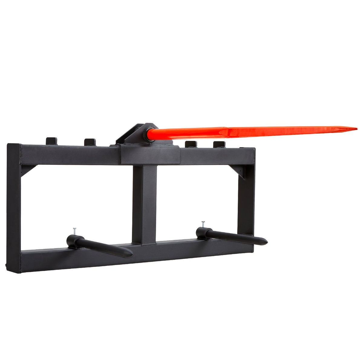 Hay Spear Bale Spike | 49" with 2 Stabilizers | 726kg Load Capacity Tractor Loader Attachment