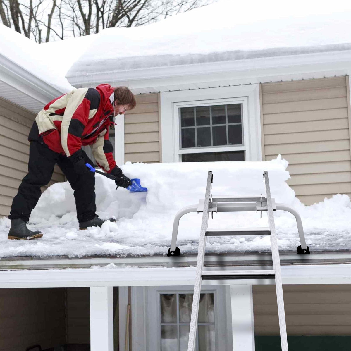 Ladder Stabilizer Extension Standoff | Heavy Duty Wing Span Attachment for Ladders