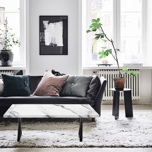 Metal Table Legs 28"x20" Zig-Zag | Heavy Duty Black Steel | Set of 2 DIY Furniture Legs