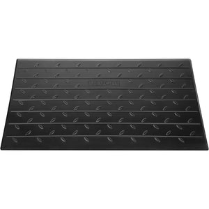Rubber Threshold Ramp 4 Inch Rise | 3 Channel Cord Cover | Solid Rubber Doorway Entry Ramp | 2200lbs Load Capacity | Wheelchair & Scooter Access Ramp