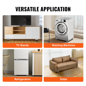 Appliance Rollers | 660lb Extendable Mobile Base Dolly | Washing Machine, Fridge & Furniture Movers – White