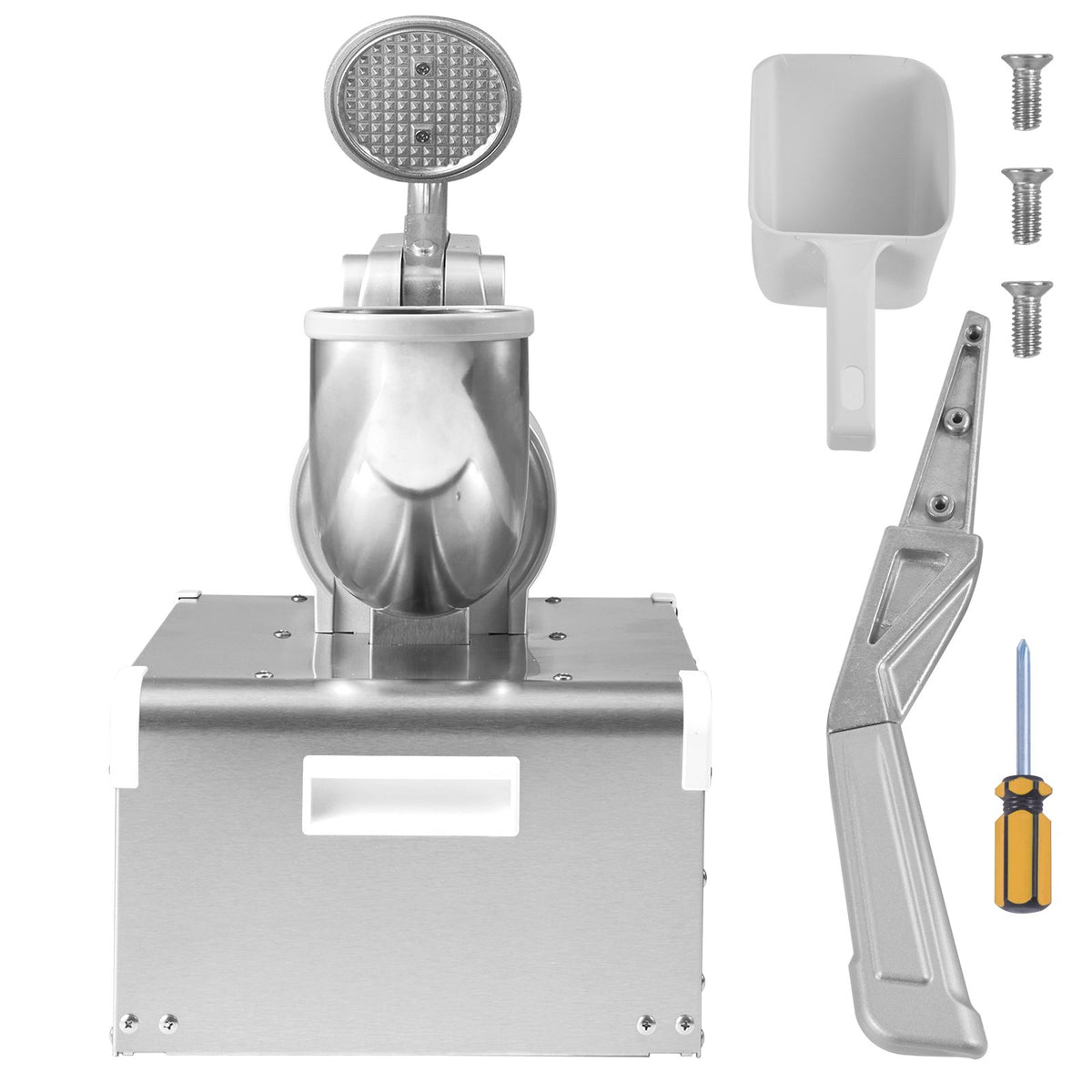 Commercial Ice Shaver | 661lb/hr Electric Snow Cone Machine | Dual Blade 350W Ice Crusher