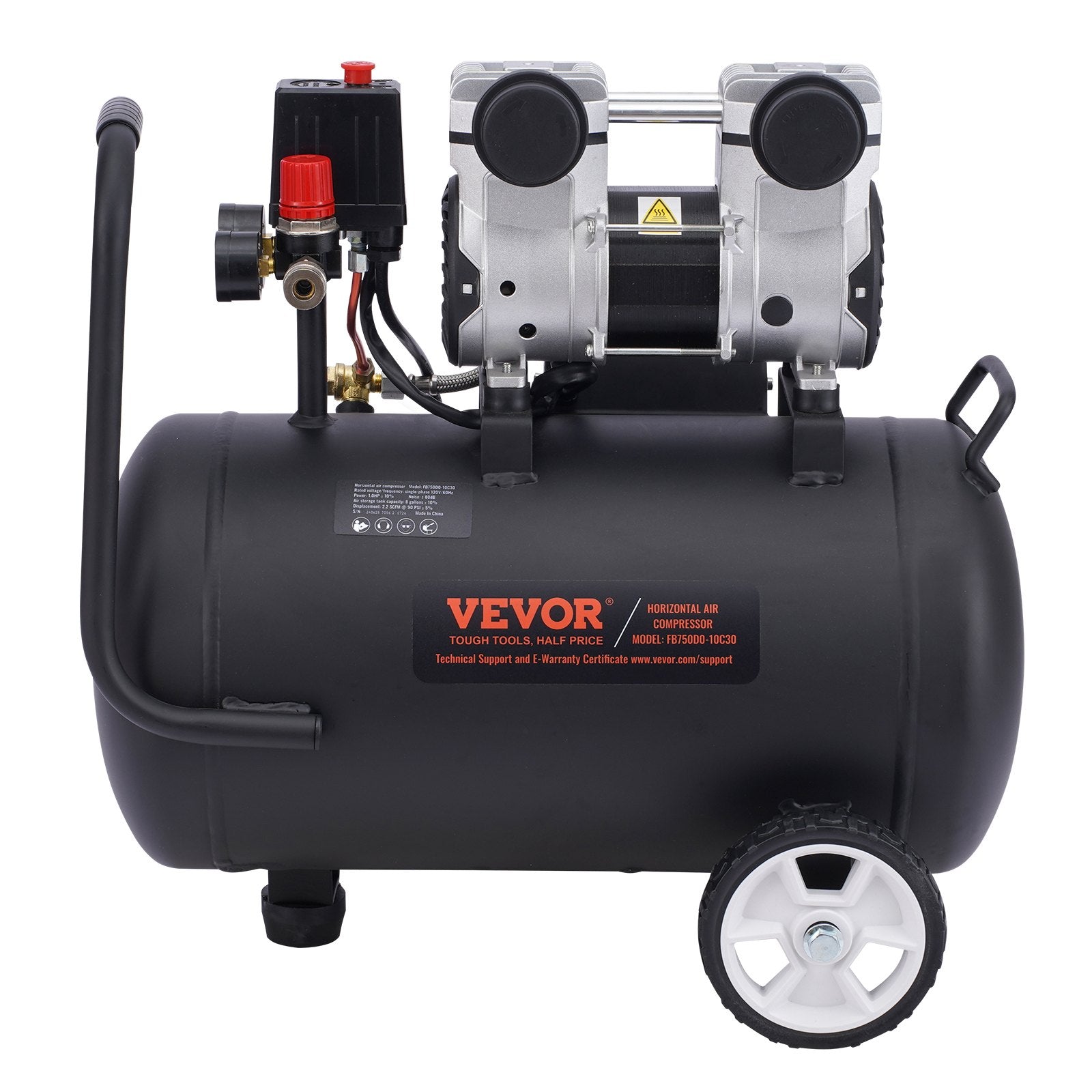 Air Compressor | 30L Compact Portable Oil-Free | 90 PSI