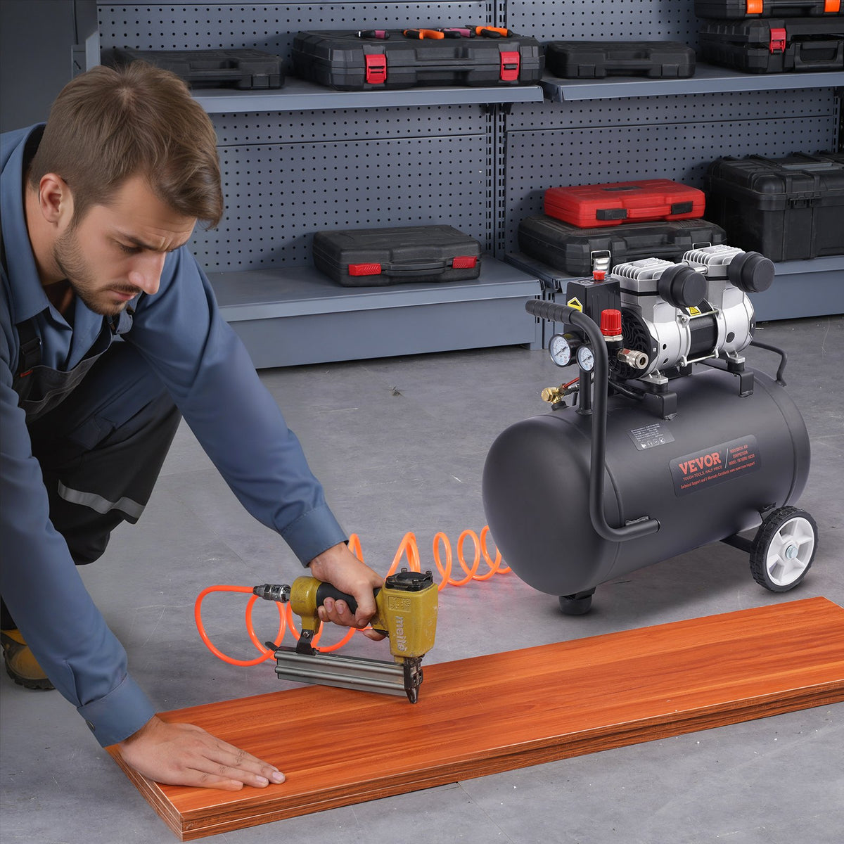 Air Compressor | 30L Compact Portable Oil-Free | 90 PSI