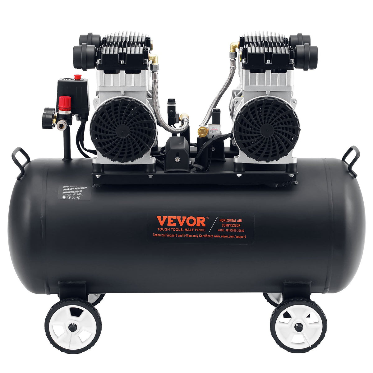 Air Compressor 75L | Compact Portable Oil-Free | 90 PSI