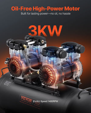 Air Compressor 75L | Compact Portable Oil-Free | 90 PSI