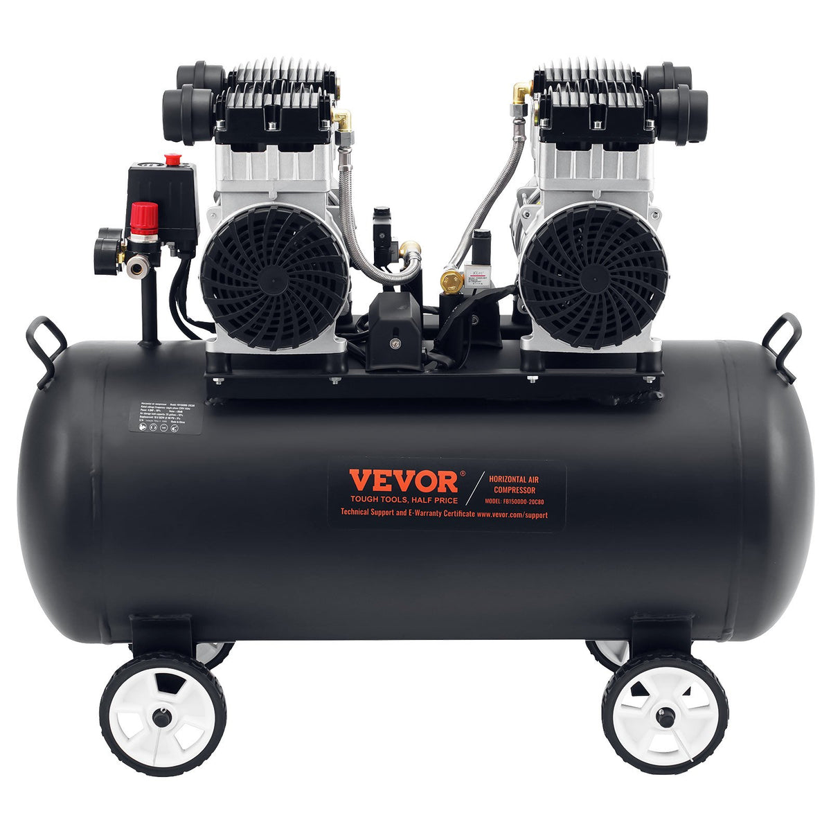 Air Compressor 75L | Compact Portable Oil-Free | 90 PSI