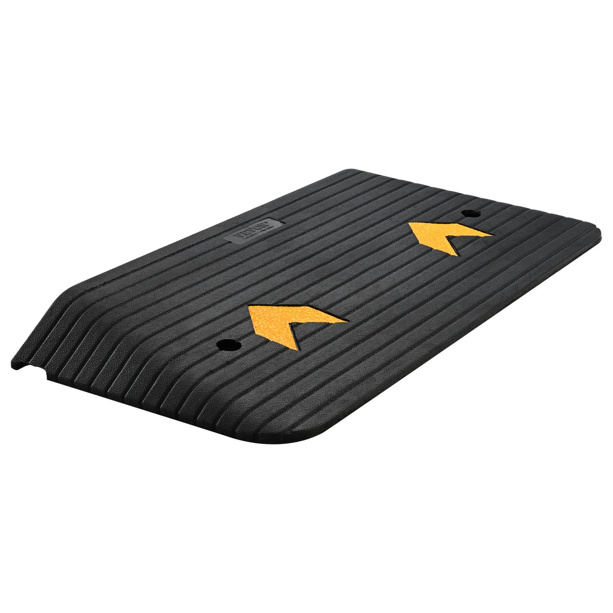Rubber Threshold Ramp 7.6cm Rise | 1 Channel | 150 Ton Capacity | Non-Slip Rubber Entry Ramp for Wheelchairs & Scooters