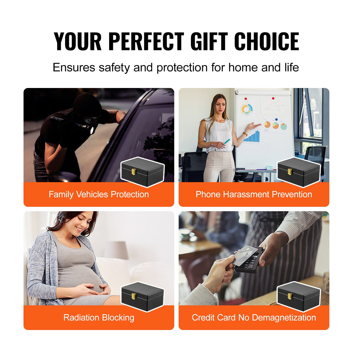 Faraday Box | Signal Blocking Key Fob Protector for 5-8 Car Keys