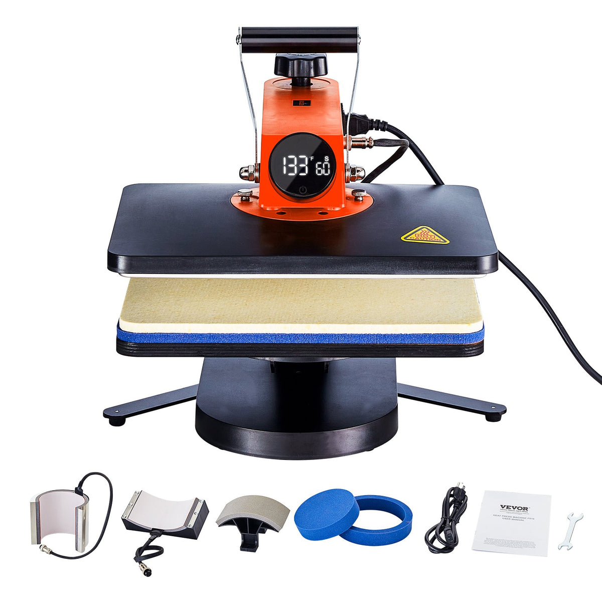 Heat Press Machine | 12x15" 5-in-1 Sublimation Transfer Press