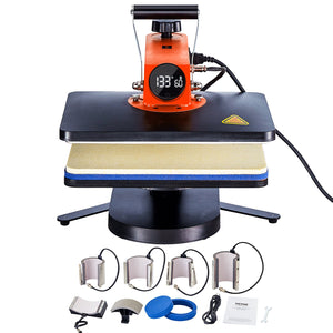 Heat Press Machine | 12x15" 8-in-1 Sublimation Transfer Press