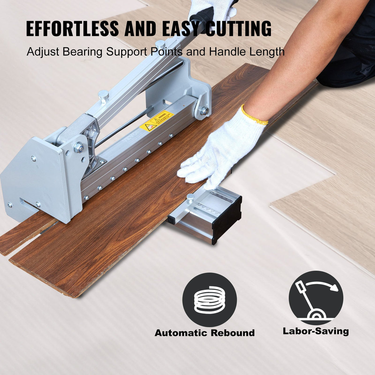 Vinyl Plank Cutter | 330mm Floor Cutter for Laminate, Hardwood & PVC | Cuts Up to 12mm Depth Effortlessly