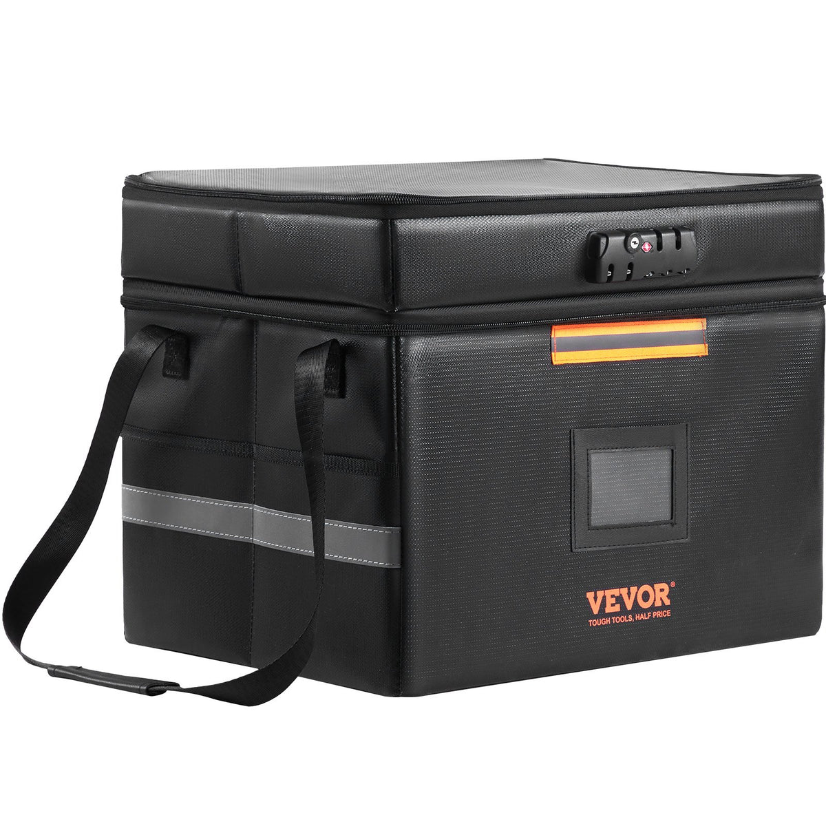 Fireproof Document Box | Lockable Fireproof & Waterproof File Bag | 450x140x315mm for Money, Documents & Jewelry
