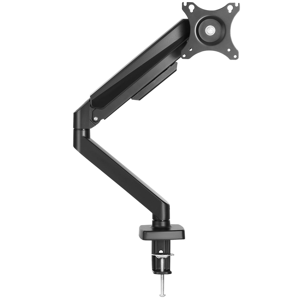 Single Monitor Mount 13"-32" | Gas Spring Arm | 9.1kg Capacity | C-Clamp or Grommet Mount