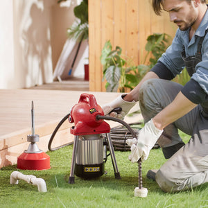 Drain Cleaner Machine | 66ft x 5/8" 250W Sectional Snake Auger