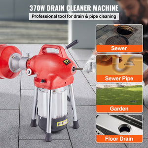 Drain Cleaner Machine | 120ft x 5/8" Sectional Snake Auger