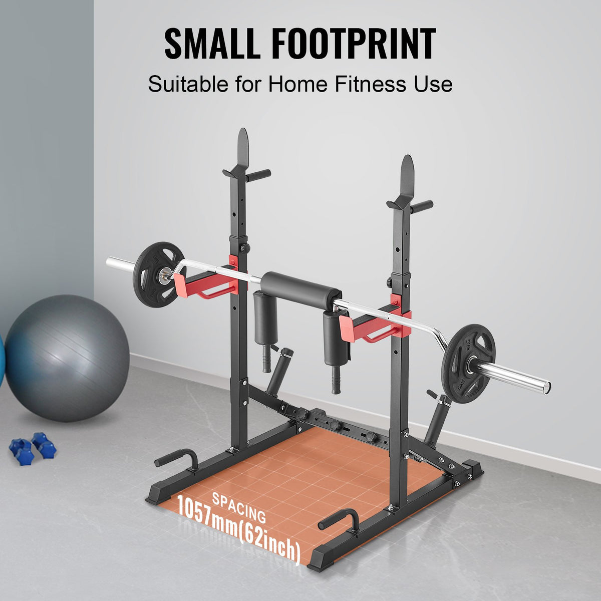 Squat Rack | Adjustable Heavy Duty Barbell Power Stand