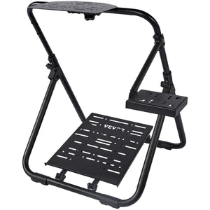 Racing Wheel Stand | Foldable Height Adjustable Base | For Logitech & Thrustmaster GT/Formula Seating