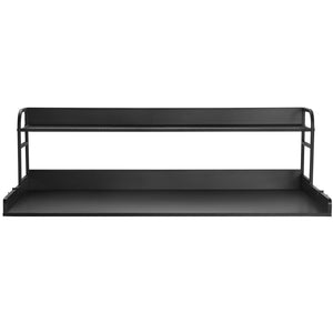 Washer Dryer Countertop | 54x27" Wooden Cover with Storage Shelf | Black