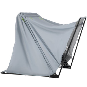 Basket Truck 8 Bushel | Steel Frame Canvas Laundry Cart with Wheels | For Hotels, Homes & Hospitals