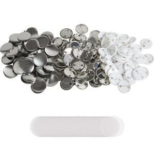 Button Badge Parts | 1.25" Supplies for Maker Machine | 500 Sets