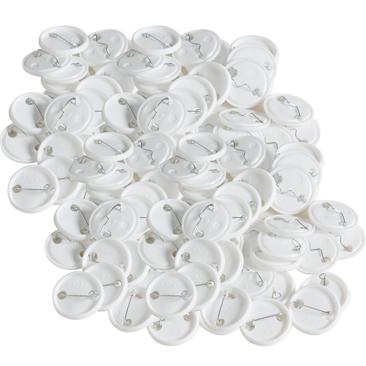 Button Badge Parts | 1.25" Supplies for Maker Machine | 500 Sets