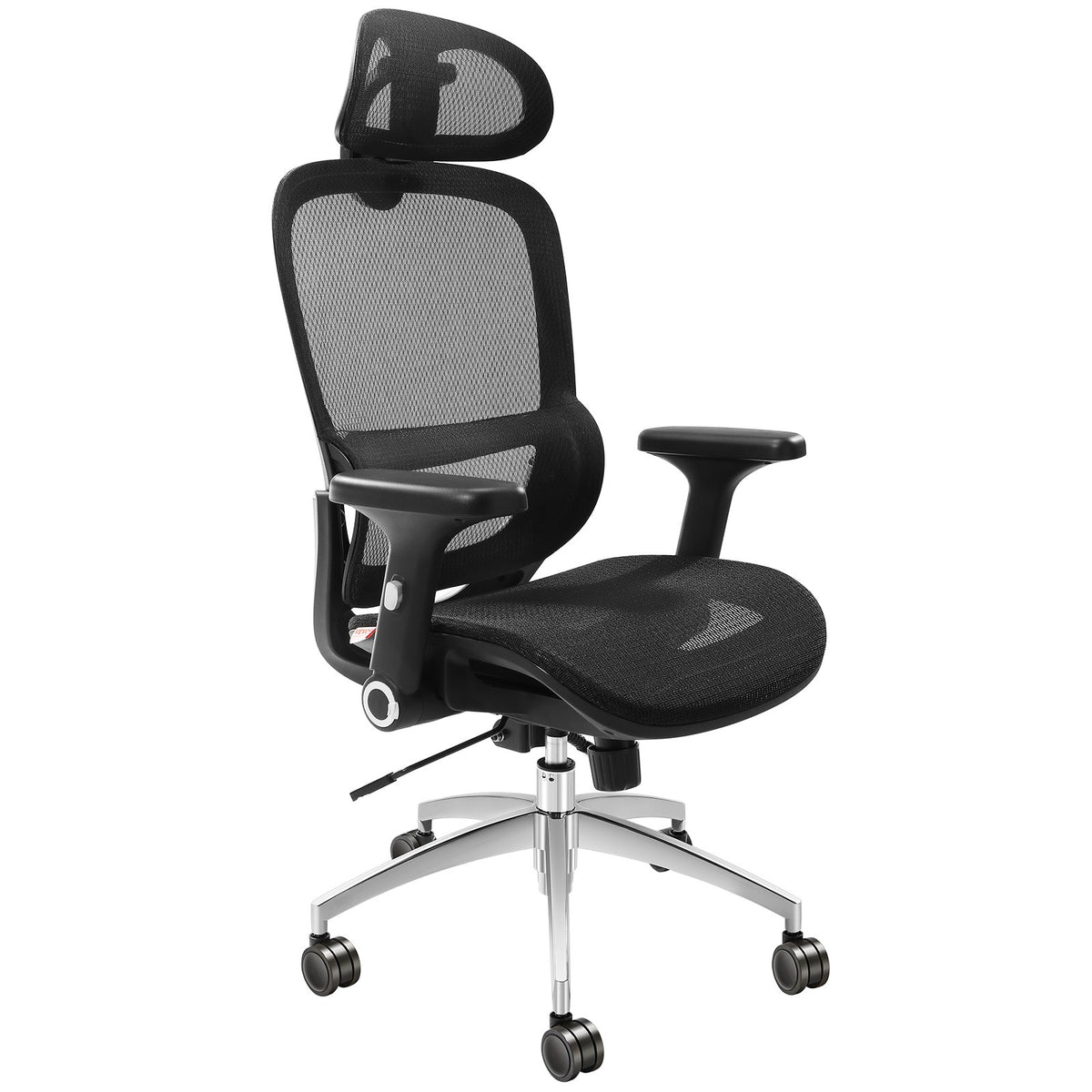 Mesh Office Chair | Adjustable High Back Desk Chair with Lumbar Support & Headrest | Swivel Task Chair