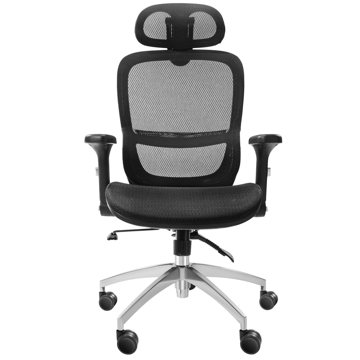 Mesh Office Chair | Adjustable High Back Desk Chair with Lumbar Support & Headrest | Swivel Task Chair
